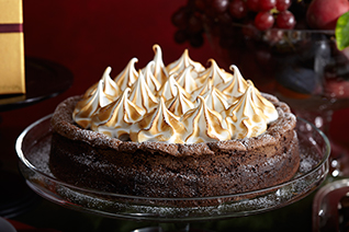 Chocolate Flourless Cake with Meringue